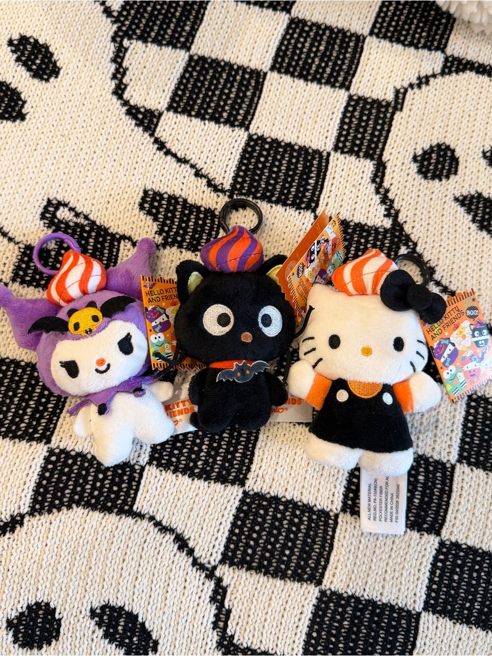 Halloween Hello Kitty and Friends bag charms keychains bundle